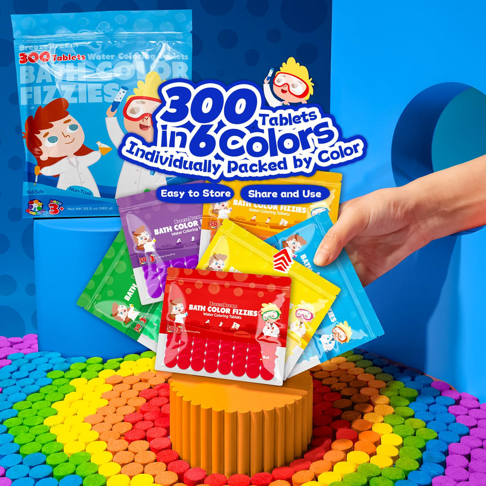 Tablettes BreezeDream couleur bain orange: mélange facile des couleurs et nettoyage rapide