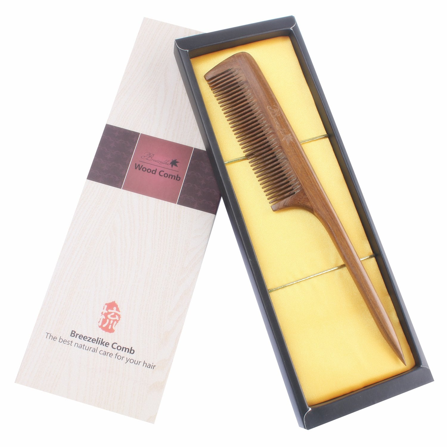 Peigne Breezelike bois naturel du santal pour un aspect authentique