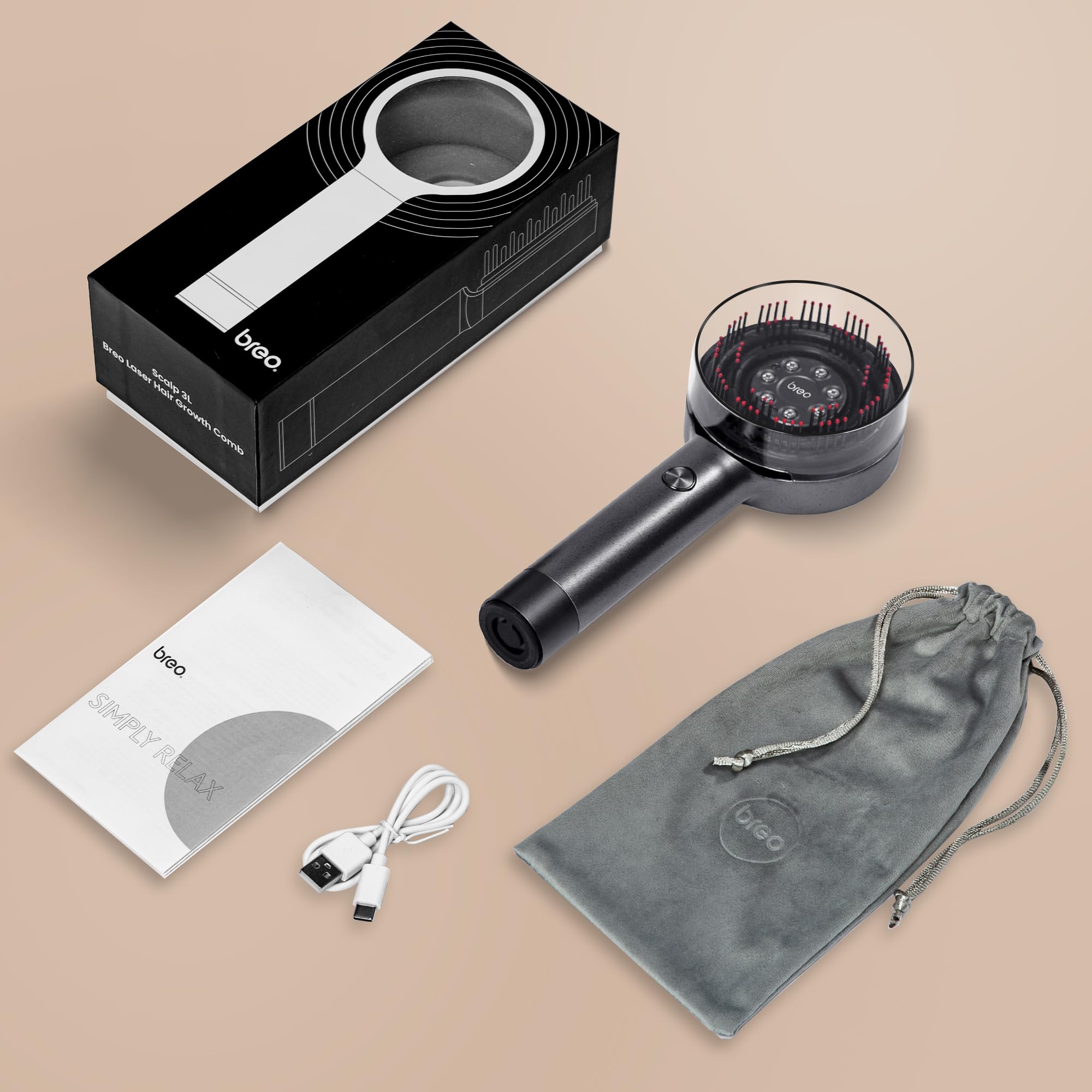 Breo Scalp 3L: design ergonomique pour une utilisation pratique.