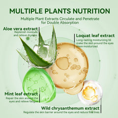 BREYLEE Aloe Vera Eye Masks are easy to apply and remove after 20 minutes.