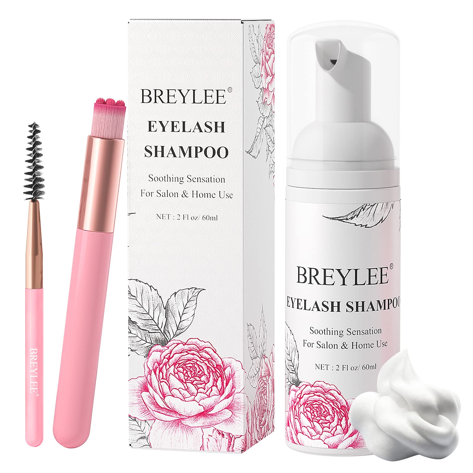 Breylee kit soin cils: emballage clair et pratique pour salon et domicile
