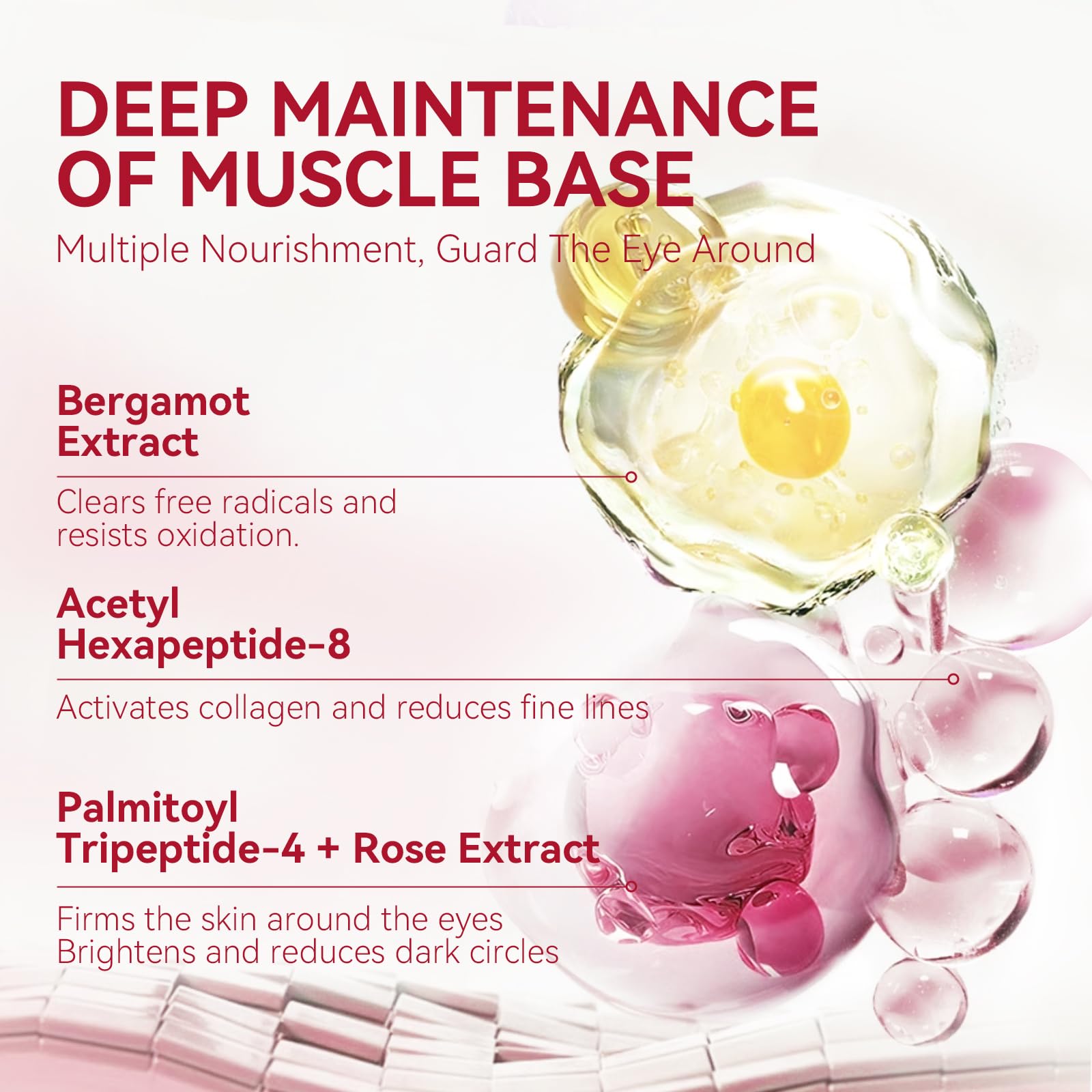 BREYLEE masque yeux rose, convient à hommes et femmes.