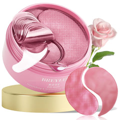 BREYLEE masque yeux rose, hydratation rapide et rafraîchissement du regard.