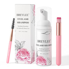 Breylee nettoyant cils mousse bouteille 60ml: nettoyage en douceur des cils et paupières