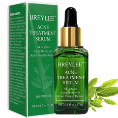 Sérum BREYLEE à l'arbre à thé dans la bouteille-pompe, pratique et hygiénique.
