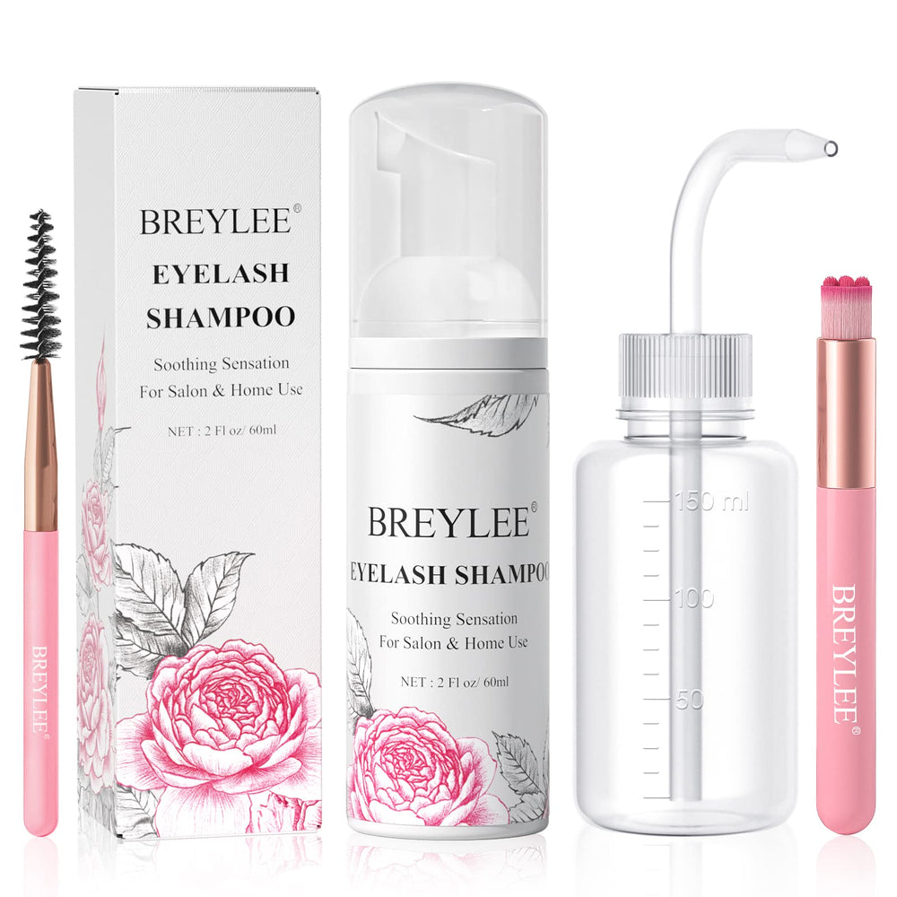 BREYLEE nettoyant cils extensions : nettoyage doux et efficace pour préparer les extensions
