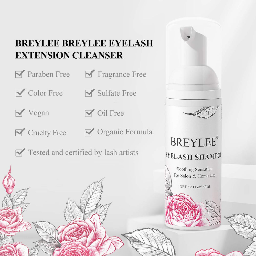 Breylee utilisation salon: prépare les cils avant extension pour meilleure adhérence