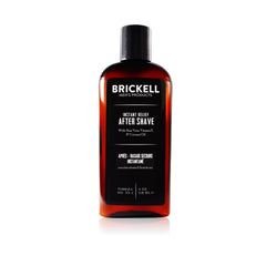 Brickell après-rasage sans parfum, bouteille prête pour une utilisation douce et apaisante.