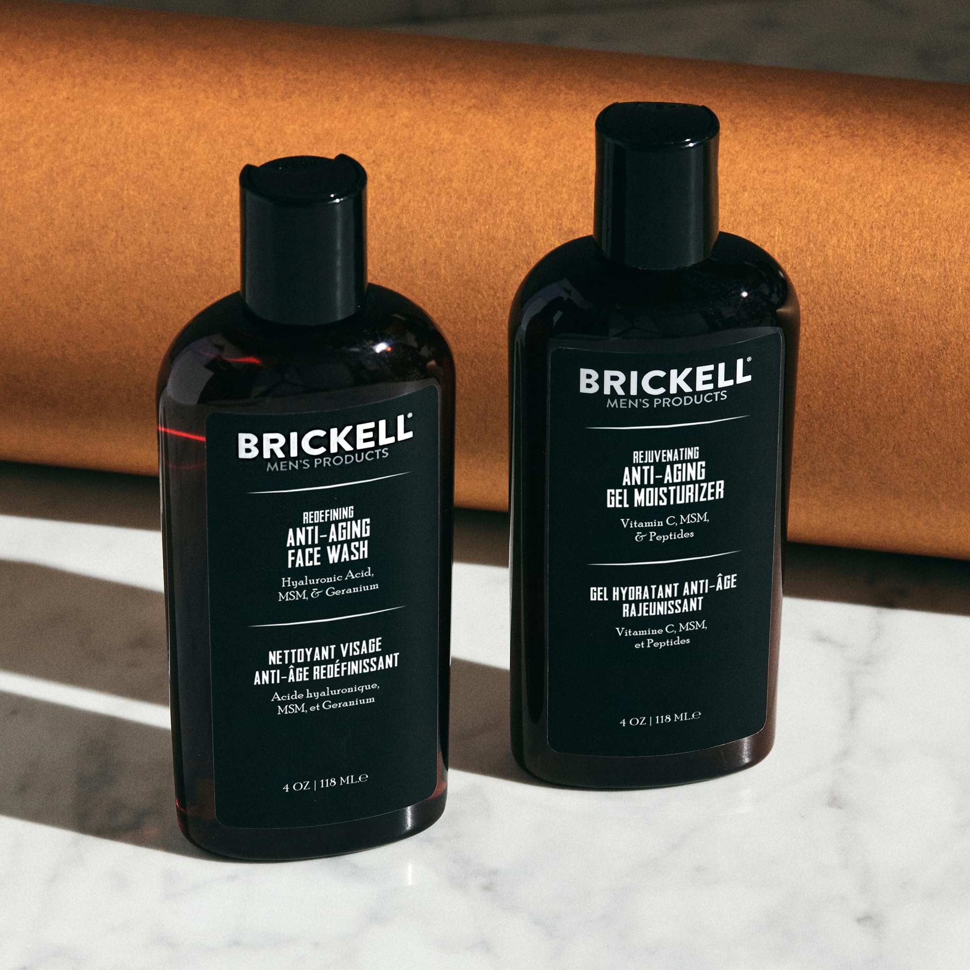 Brickell coffret soin masculin anti‑âge: duo pratique pour une routine simplifiée.