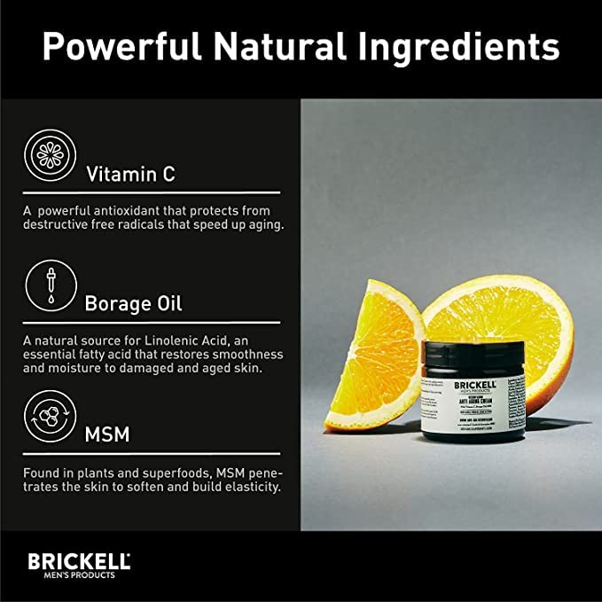 Routine anti‑âge masculine avec Brickell, naturelle et efficace