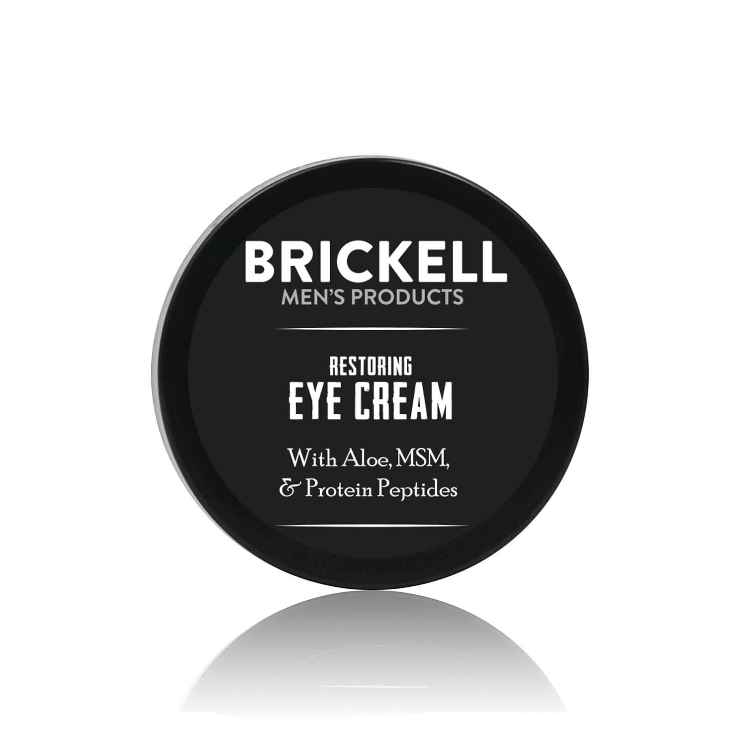 Brickell Crème Yeux Homme, bouteille prête à l'emploi pour une hydratation ciblée