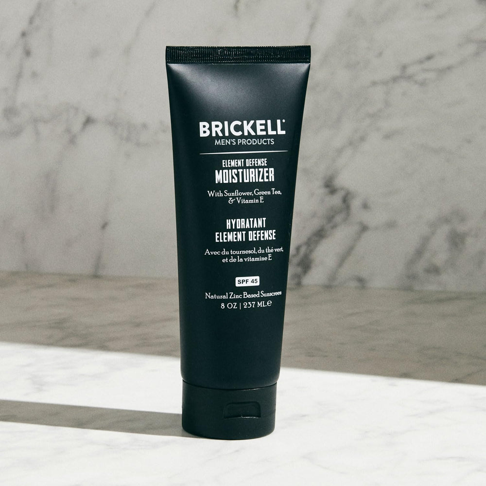 Brickell Element Defense SPF45 emballage tube pratique pour doser