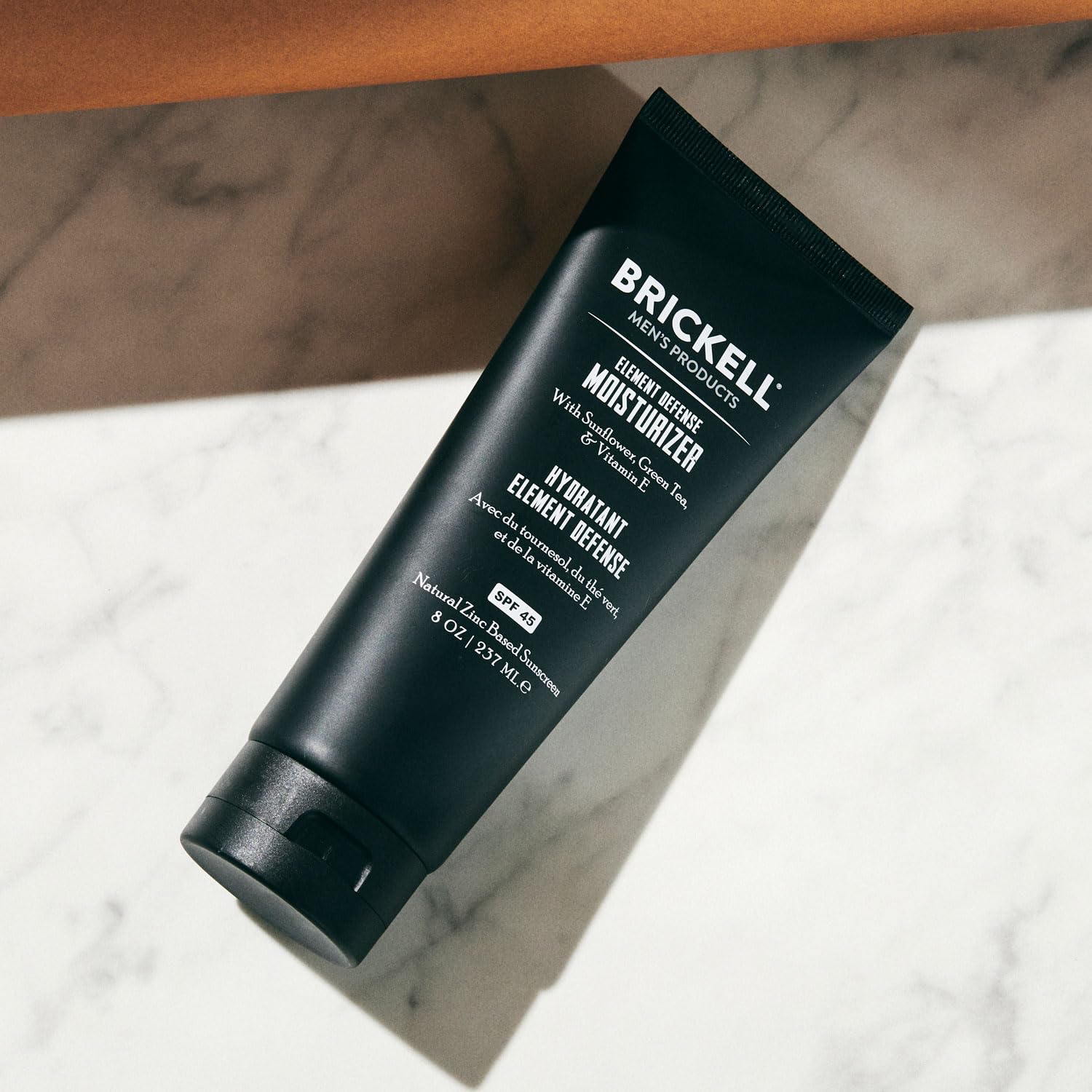 Brickell Element Defense SPF45 ingrédients naturels oxyde de zinc et huile tournesol