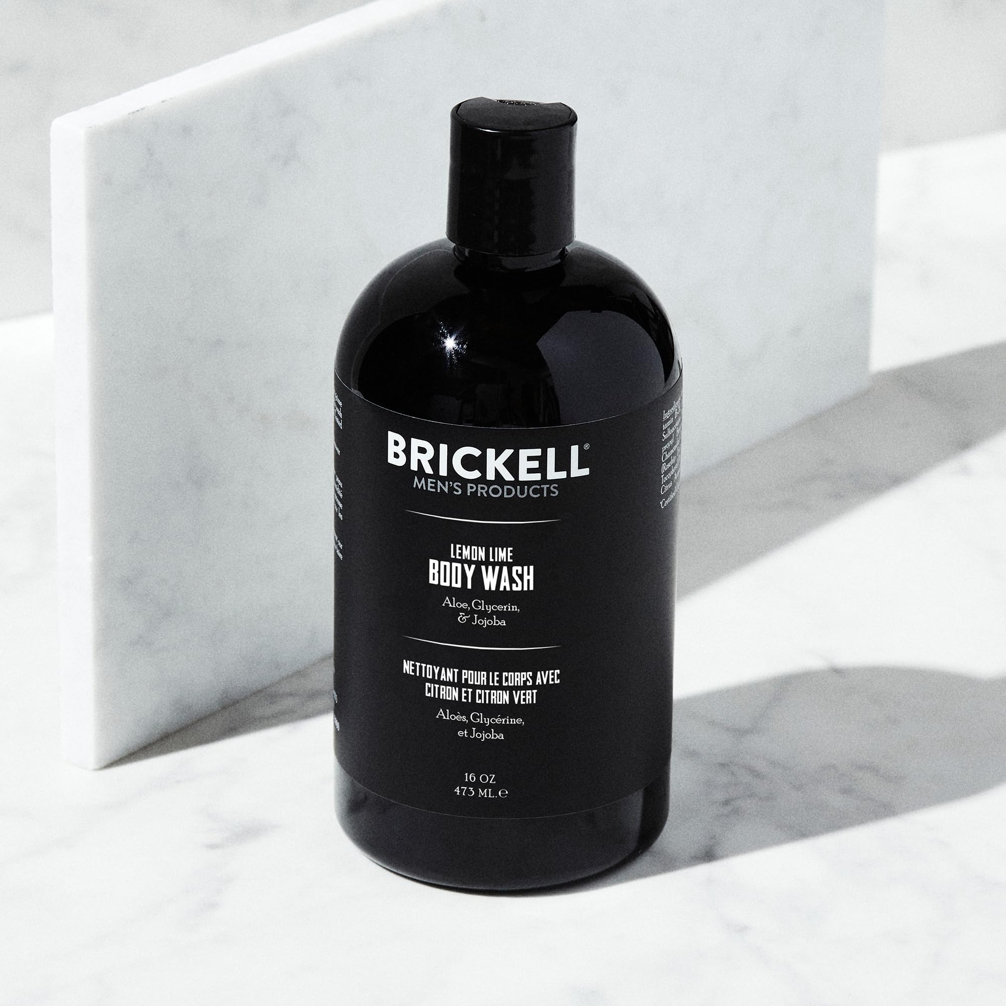 Brickell Gel Douche Énergisant – étiquette naturelle et biologique, usage quotidien sans produits agressifs.