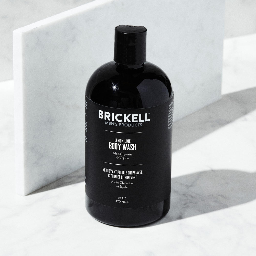 Brickell Gel Douche Énergisant – étiquette naturelle et biologique, usage quotidien sans produits agressifs.