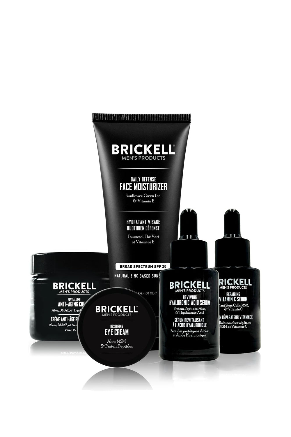 Brickell Crème de Nuit Défense Complète, anti-âge, pour un teint reposé et frais.