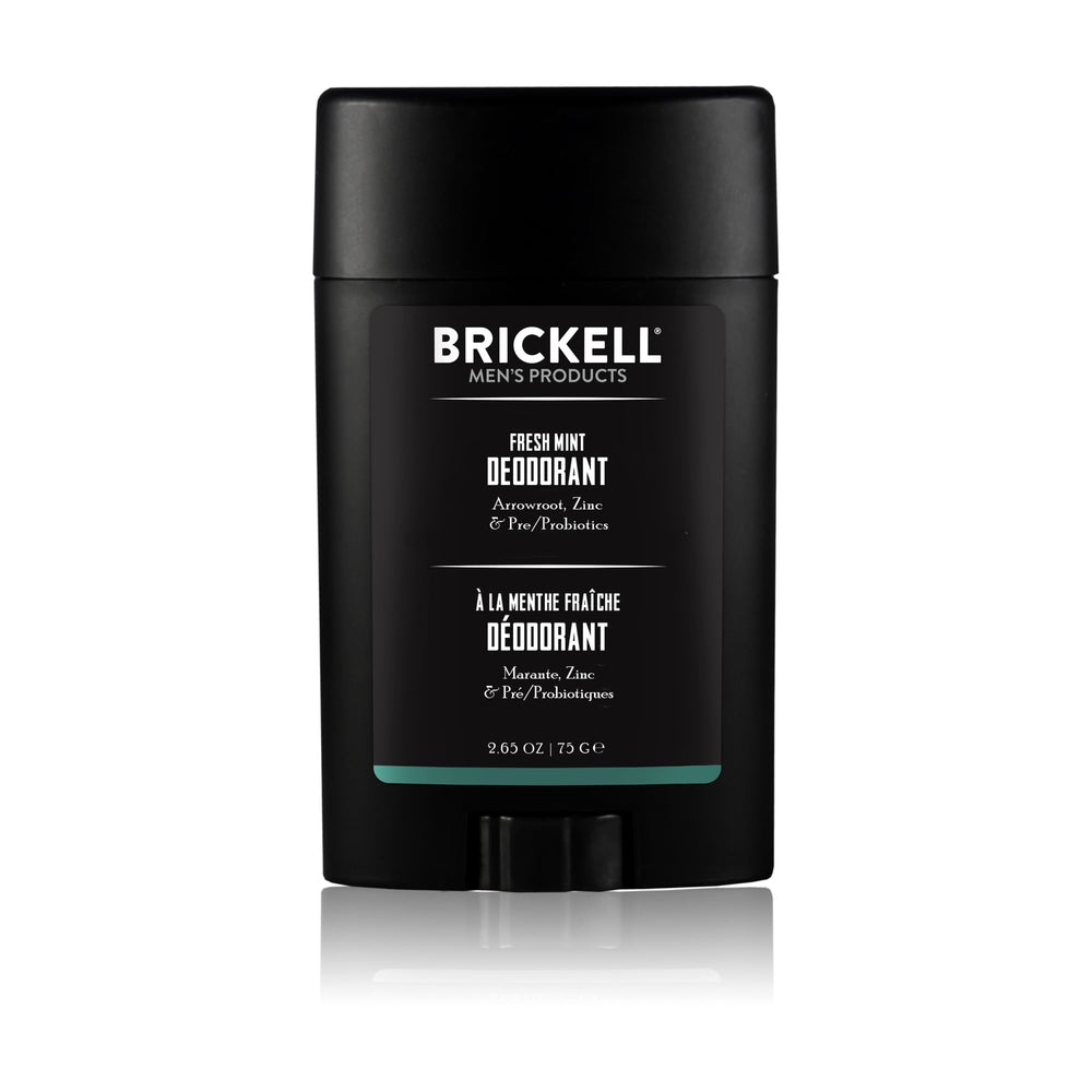 Déodorant Stick Brickell Homme menthe fraîche pour une fraîcheur durable.