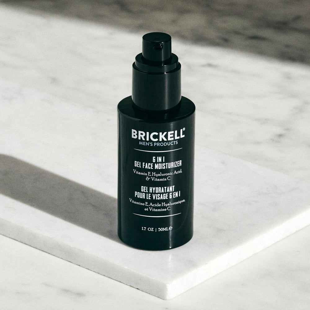 Brickell hommes jojoba aloe MSM ingrédients nourrissants naturels.