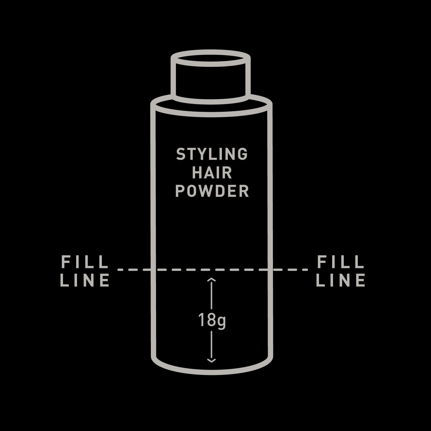 Application de Brickell Poudre Styling pour augmenter le volume capillaire.