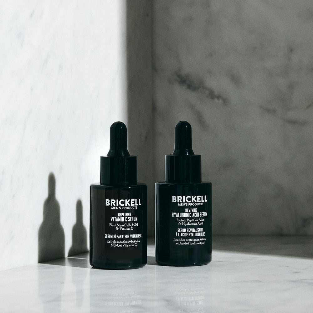 Ingrédients naturels et biologiques Brickell – respect de la peau masculine
