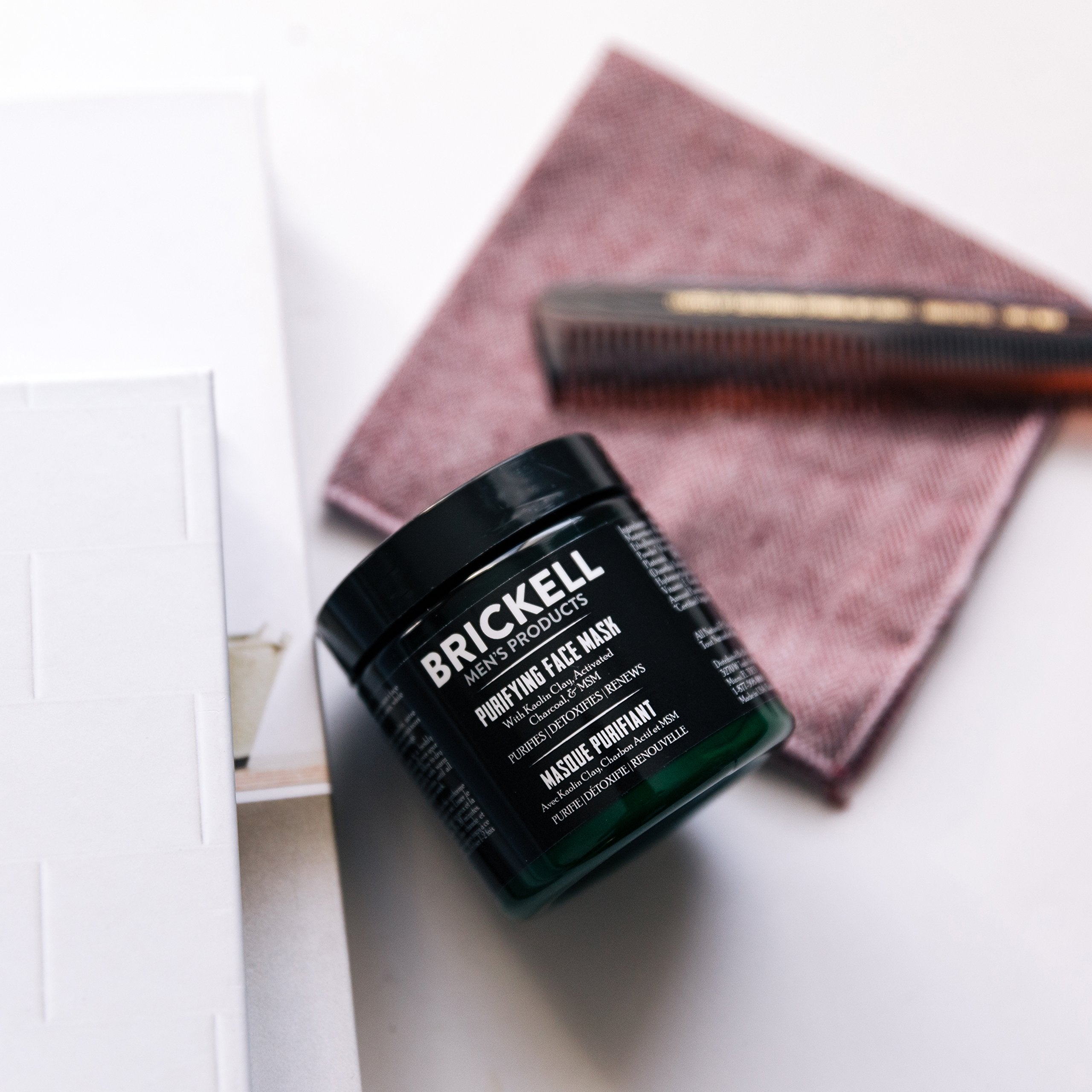 Brickell ingrédients naturels homme—soin simple et efficace pour la routine quotidienne.
