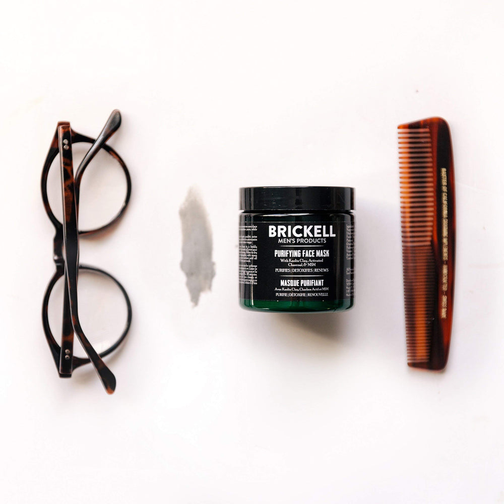 Brickell masque kaolin argile detox visage—détoxifie en douceur et équilibre la peau.