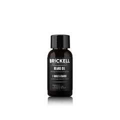 Huile pour barbe Brickell – bouteille argan et jojoba nourrissante et adoucissante.