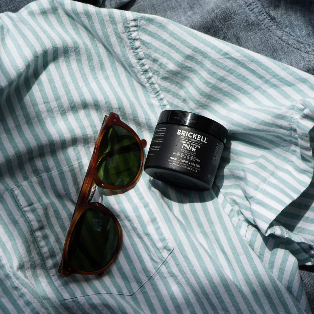 Pommade Brickell ingrédients naturels et biologiques respectueux du cuir chevelu.