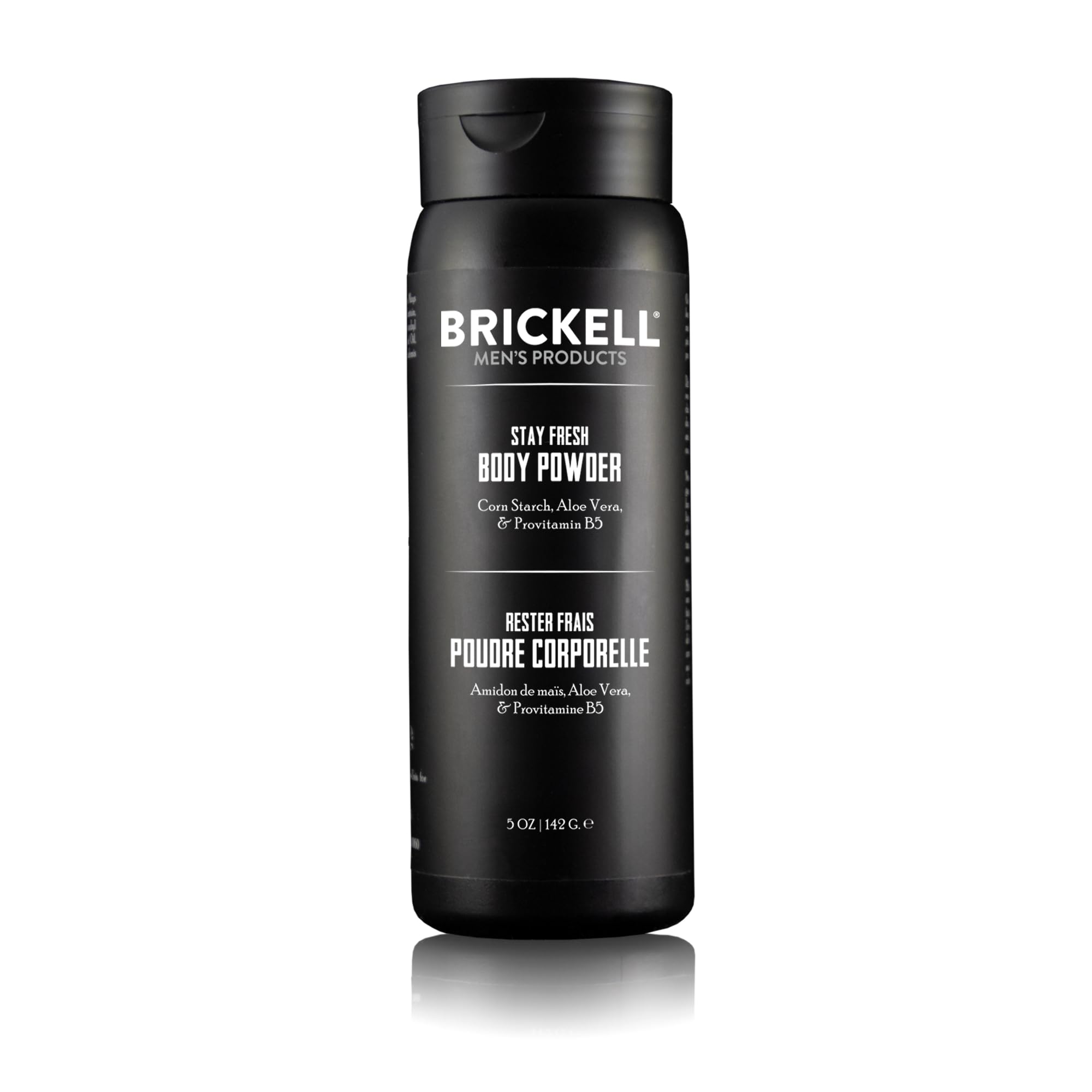 Brickell Stay Fresh poudre corporelle: garde la peau sèche pendant l'effort