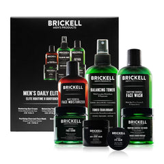 Brickell tonique bouteille pour une peau hydratée et équilibrée.