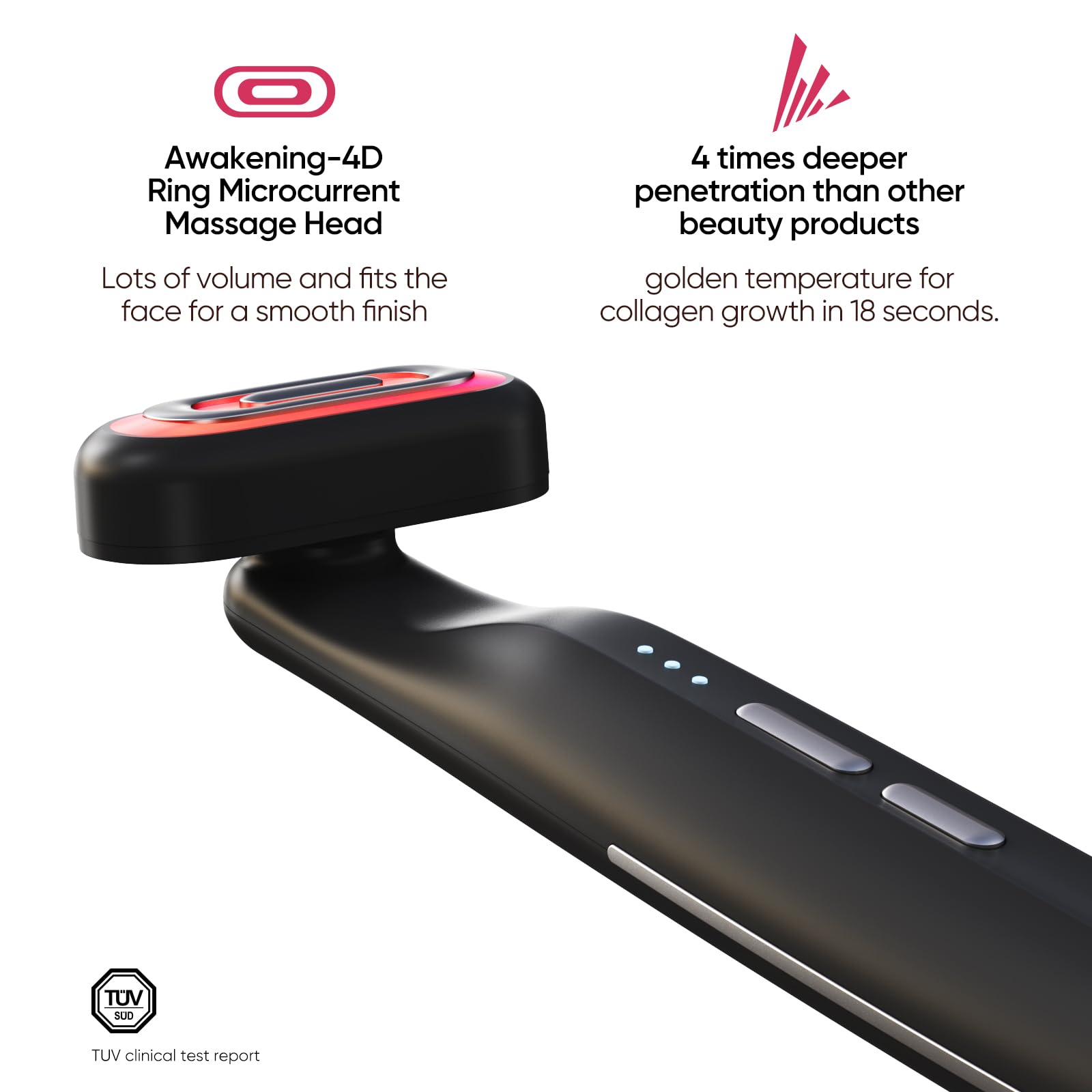 Bridigi SmoothGlow 2 Pro tête massage 360° pour soin ciblé