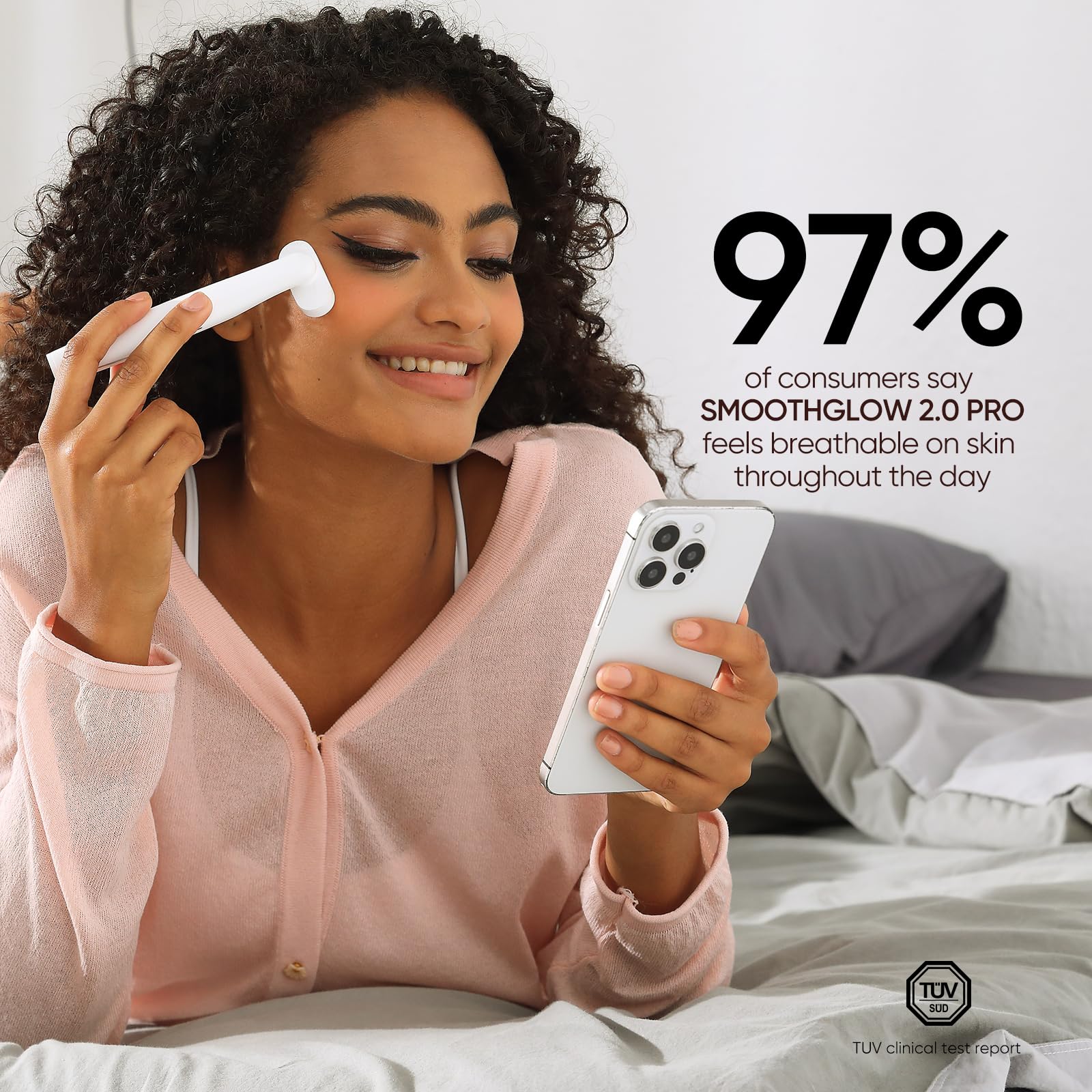 Bridigi SMOOTHGLOW 2.0 Pro massage nano visage: absorption optimisée avec soin relaxant