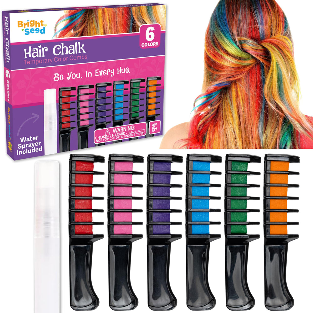 Bright Seed ensemble de colorants capillaires arc-en-ciel, parfait pour des looks temporaires.