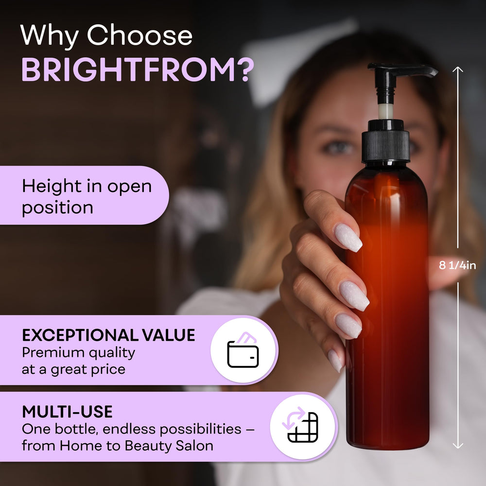 BRIGHTFROM shampoing liquide Castile compatible avec ce flacon pratique