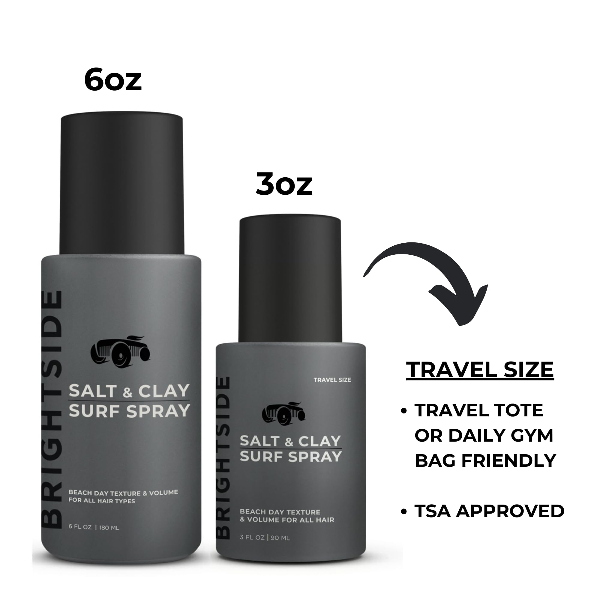 BRIGHTSIDE Spray Sel et Argile: texture et volume sur cheveux fins.