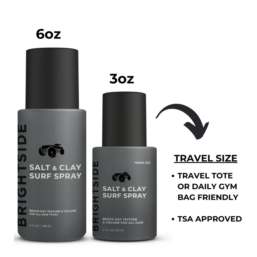 BRIGHTSIDE Salt & Clay Surf Spray: senteur signature marine, fraîche et discrète.