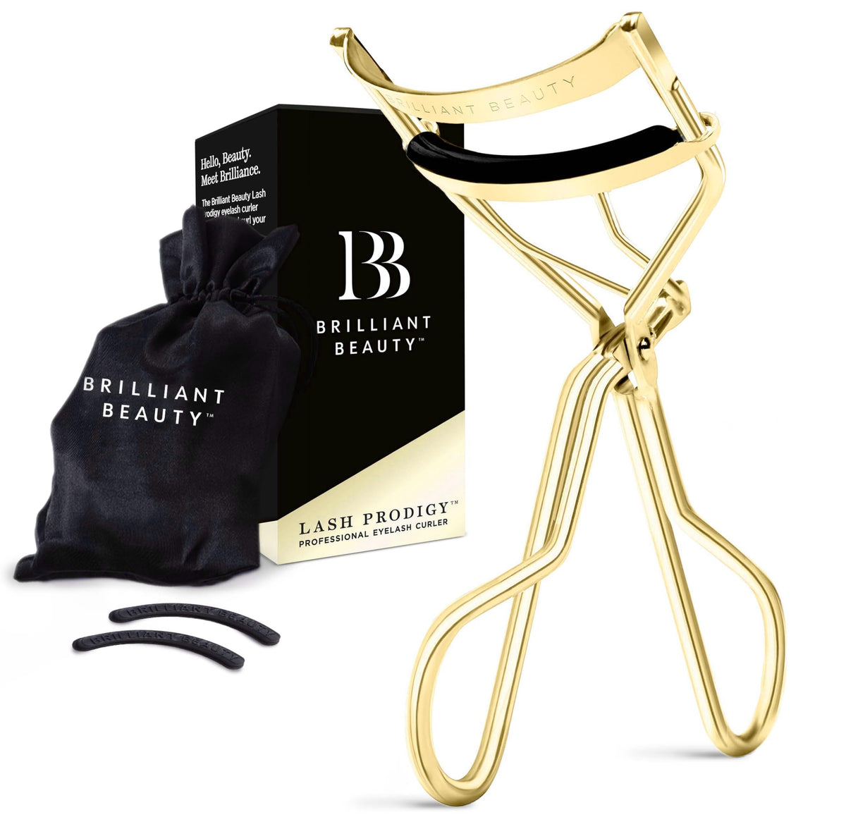 Curleur cils Brilliant Beauty avec étui satin pour rangement élégant