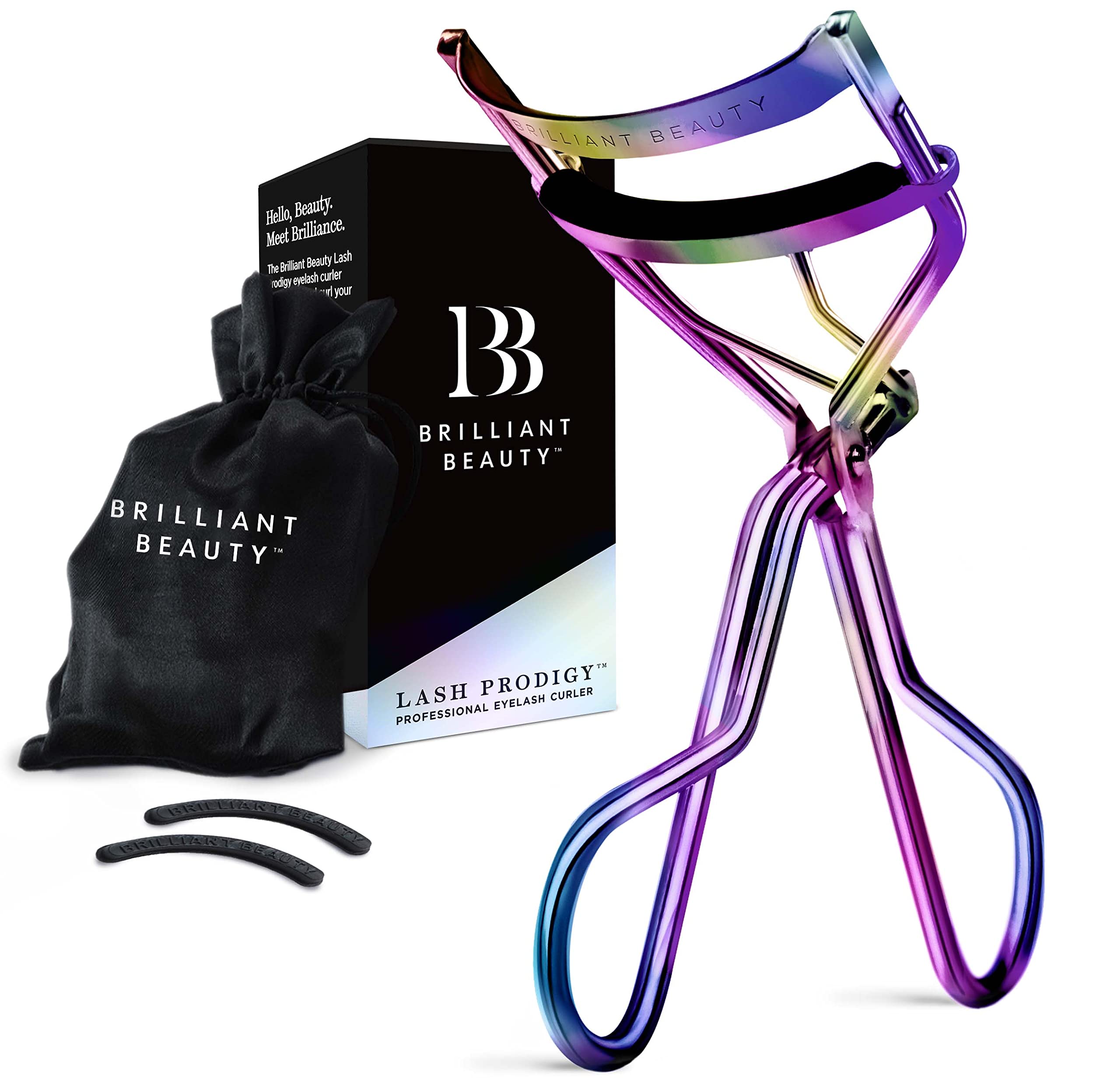 Brilliant Beauty curleur cils satin sac: rangement élégant et usage rapide en déplacement.