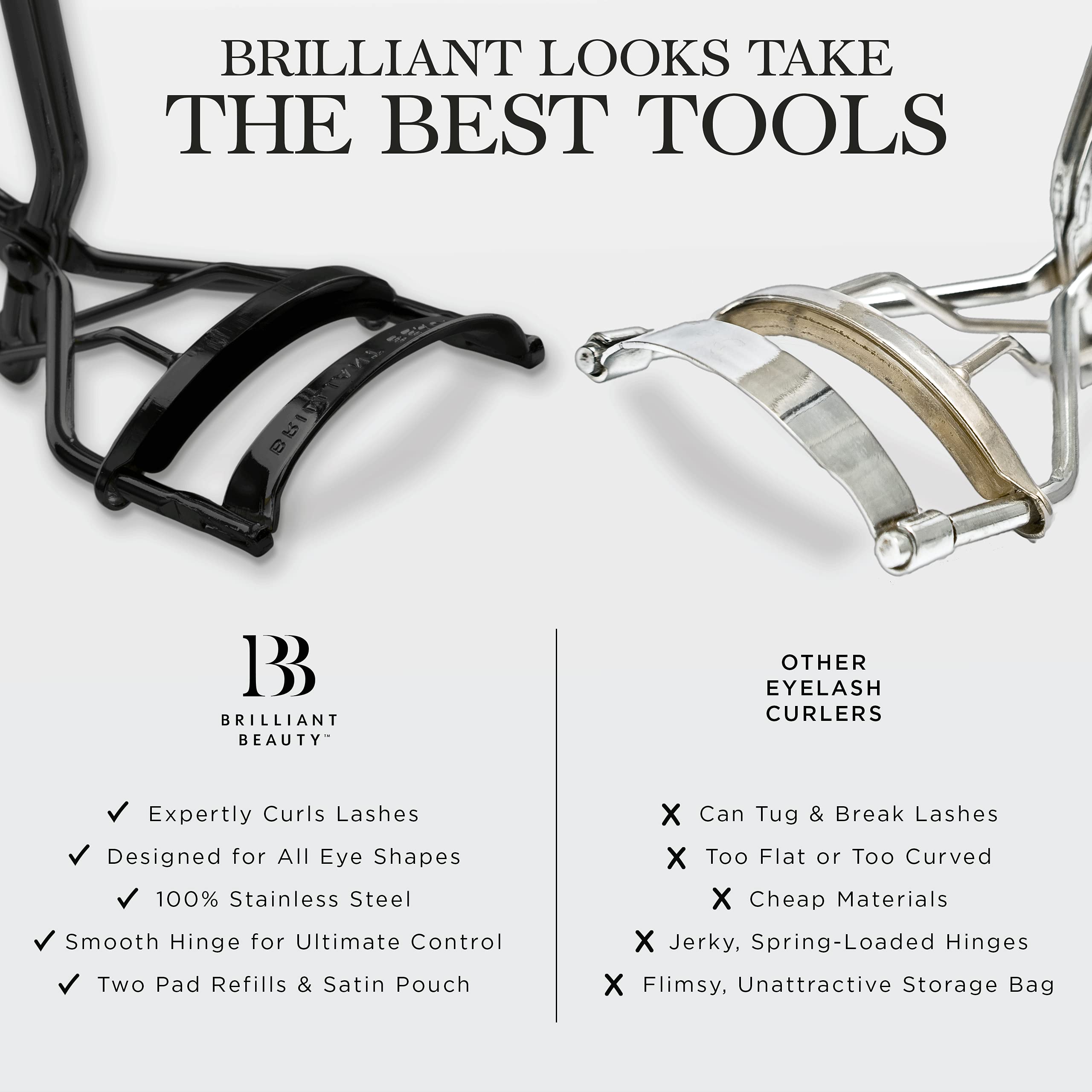Brilliant Beauty recourbe-cils usage doux pour un galbe subtil.