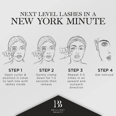 Rembourrage doux Brilliant Beauty protège les cils tout en liftant légèrement