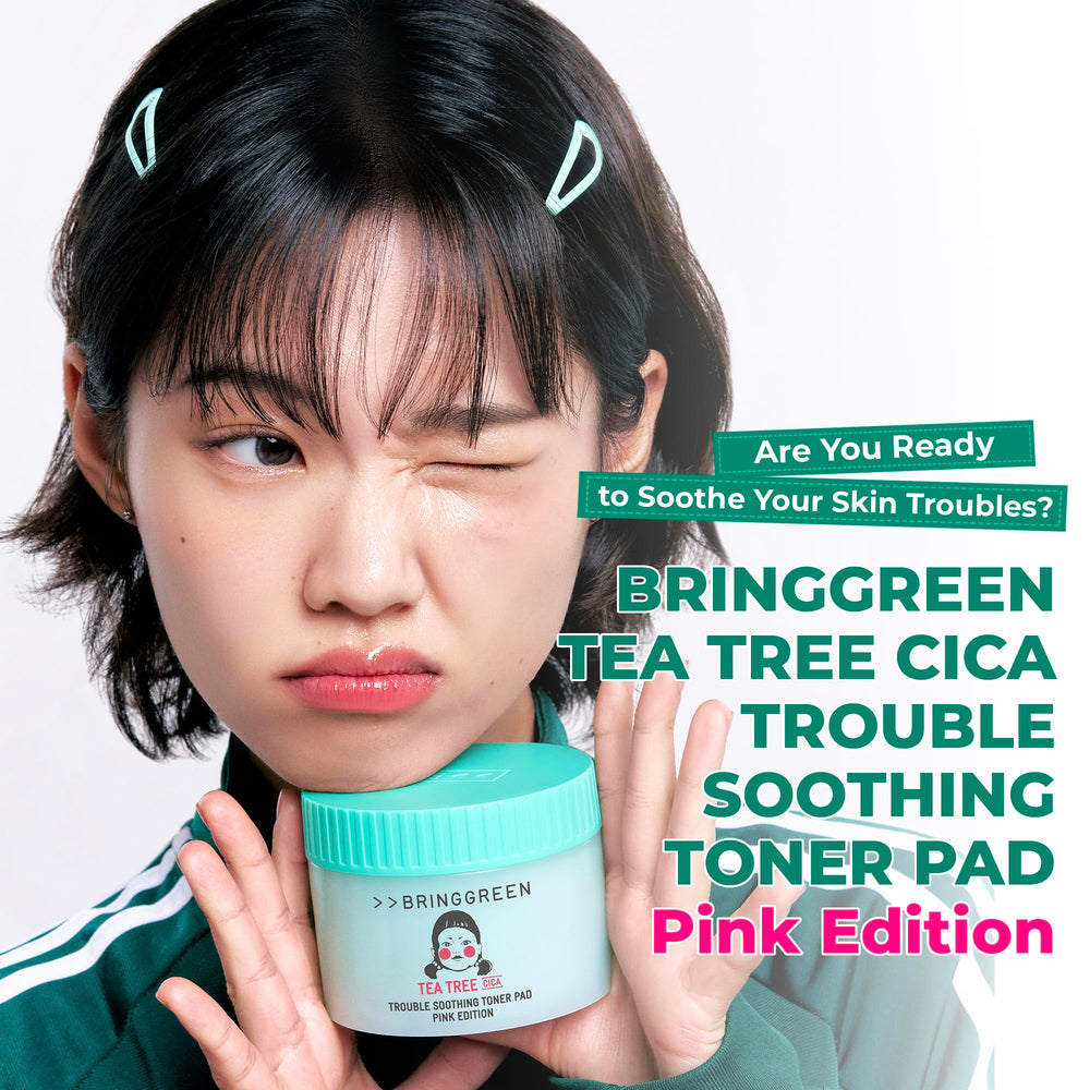 BRING GREEN étape d'application facile avec les pads tonifiants.