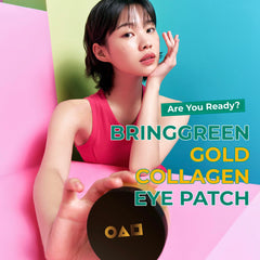 Patch yeux or collagène végan BRING GREEN design inspiré Squid Game luxueux