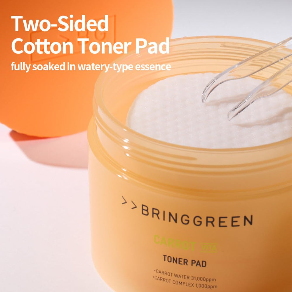 Bénéfices potentiels: teint homogène avec le soin carotte BRING GREEN.