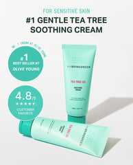 Pompe-doseur pratique pour doser BRING GREEN Tea Tree Cica Crème.