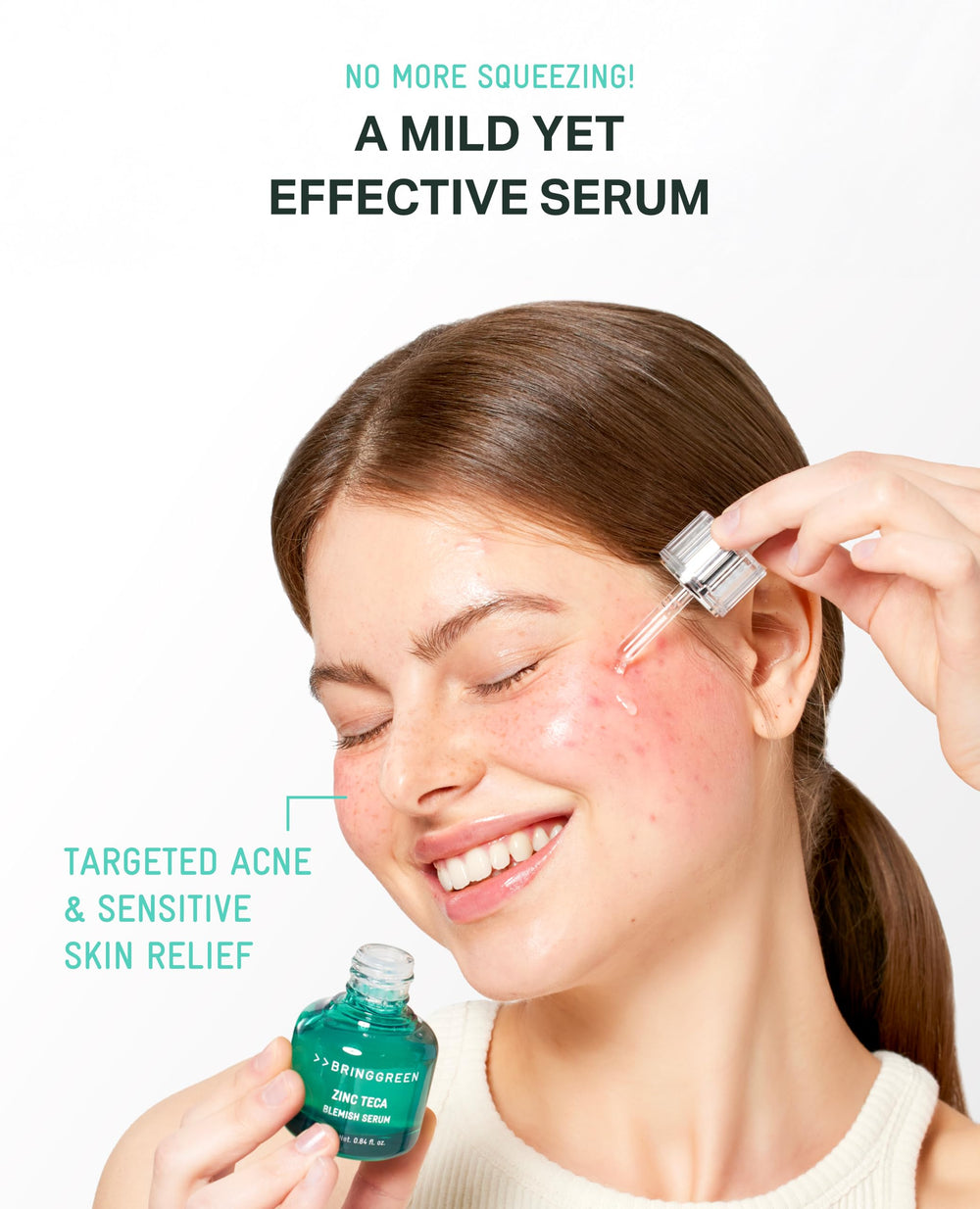 Texture concentrée BRING GREEN Zinc TECA, absorption rapide et efficace.
