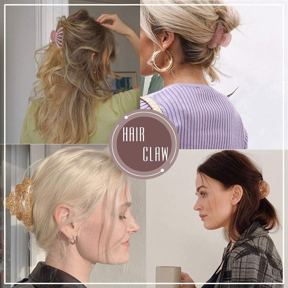 Brinie pince-cheveux dorée en métal, durable et sûre grâce au ressort.