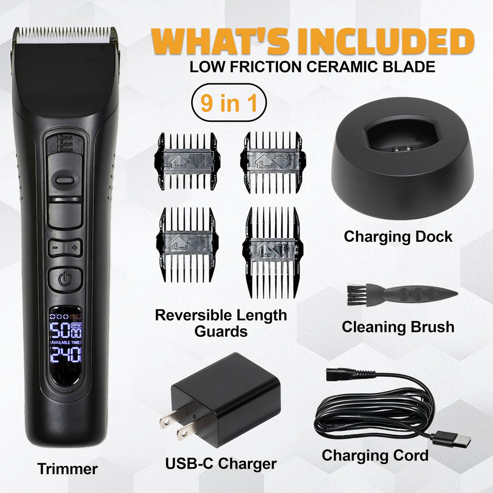 Brio Beardscape V1 en fonctionnement silencieux pour un rasage discret.