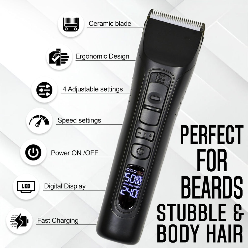 Brio Beardscape V1 plage de coupe 1 à 18 mm et longueurs précises 1 à 1,9 mm.