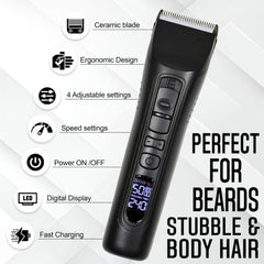 Brio Beardscape V1 plage de coupe 1 à 18 mm et longueurs précises 1 à 1,9 mm.