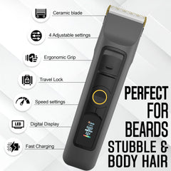 Brio Beardscape V2 – affichage numérique de la batterie pour suivre l'autonomie.